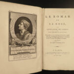 1799 Romance of the Rose Lorris Medieval de Meun Flamel Alchemy STUNNING 5v