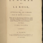 1799 Romance of the Rose Lorris Medieval de Meun Flamel Alchemy STUNNING 5v