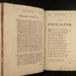 1693 1ed Juvenal & Persius ENGLISH Satires Stoic Philosophy Rome DRYDEN Folio