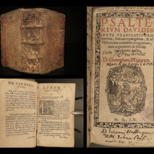 1560 PSALMS of David Holy BIBLE Georg Maior Leipzig Rhambau Psalterium Songs