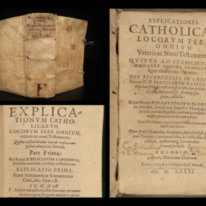 1581 Catholic BIBLE & Commentary Against Heresy & Heretics Reformation Capitonus