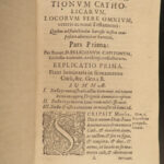 1581 Catholic BIBLE & Commentary Against Heresy & Heretics Reformation Capitonus