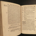 1581 Catholic BIBLE & Commentary Against Heresy & Heretics Reformation Capitonus