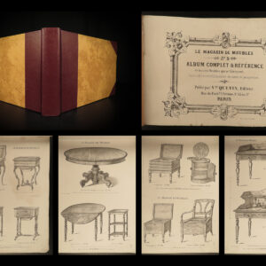 1860 French Furniture Store Magasin de Meubles Tables Chairs French Design & ART