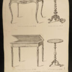 1860 French Furniture Store Magasin de Meubles Tables Chairs French Design & ART