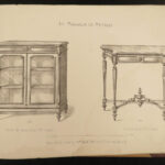 1860 French Furniture Store Magasin de Meubles Tables Chairs French Design & ART