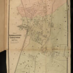 1867 HUGE ATLAS New York City Brooklyn Yonkers Color City MAPS FW Beers