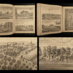 1876 1ed History of Allegheny County Pennsylvania Pittsburgh Illustrated MAP