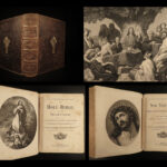 1888 HUGE Family Holy Bible Catholic DOUAY English Douai EXQUISITE Art RARE