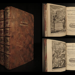 1705 Hebrew Republic MAPS Judaism Judaica Republican Semitism Cunaeus Jewish LAW