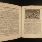 1749 HUGE Eusebius Early Church History DUTCH ART Kerkelyke Illustrated Vellum