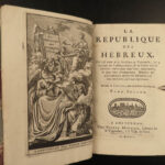 1705 Hebrew Republic MAPS Judaism Judaica Republican Semitism Cunaeus Jewish LAW