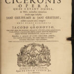 1692 Works of CICERO Orations Politics Philosophy ROME Dutch Gronovio Latin 2v