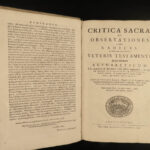 1696 Greek BIBLE Critica Sacra New Testament Language Study Latin Leigh Middoch