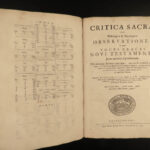 1696 Greek BIBLE Critica Sacra New Testament Language Study Latin Leigh Middoch