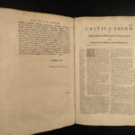 1696 Greek BIBLE Critica Sacra New Testament Language Study Latin Leigh Middoch