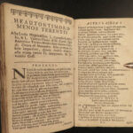 1663 TERENCE Comedies Greek Roman Plays Theatre Terentii Comoediae Edinburgh