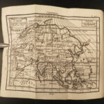 1738 Geography ATLAS 17 Maps Africa Italy Asia America California Island Buffier