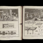 1793 Diderot Encyclopedia 106 Plates GLASS Blowing Fabric Dyeing Turkish Carpets