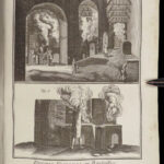 1793 Diderot Encyclopedia 106 Plates GLASS Blowing Fabric Dyeing Turkish Carpets