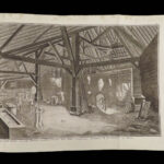 1793 Diderot Encyclopedia 106 Plates GLASS Blowing Fabric Dyeing Turkish Carpets