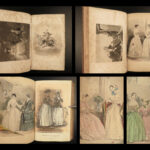 1849 FASHION Godey Lady’s Book American Magazine Illustrated Dress Costume Music