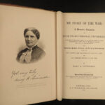 1896 Civil War NURSING Mary Livermore SIGNED Story Hospital Women Union FEMINISM