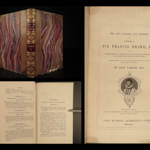 1843 PIRATES 1ed Francis DRAKE Life & Voyages Treasure Spanish Armada San Juan
