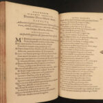 1581 1ed Enchiridion BIBLE Psalms of David + Commentary Mouret Hebrew Latin RARE