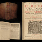 1676 Jesuit Georg de Rhodes Disputationes on GOD & ANGELS Catholic Aquinas Summa