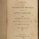 1855 Captain James Cook Pacific Voyages Hawaii Australia Kippis Narrative 2in1