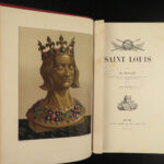 1880 EXQUISITE Fine Binding 1ed Saint Louis Renaissance France ART Illustrated