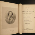 1857 Life of Charlotte Bronte 1ed by Gaskell English Romance Literature 2v SET