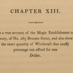 1858 1ed WITCHES of New York Fortune-Telling Occult Sorcery Magic Doesticks RARE