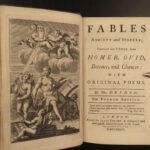 1734 Dryden Fables Ancient & Modern Homer Ovid Chaucer Boccaccio English Lit