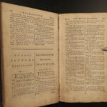 1772 BIBLE Greek & Latin New Testament Calvinism Hebraica Montanus Leusden MAP