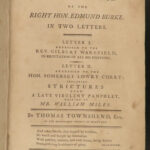 1796 Townsend Defense Burke Political Philosophy French Revolution Cork Ireland