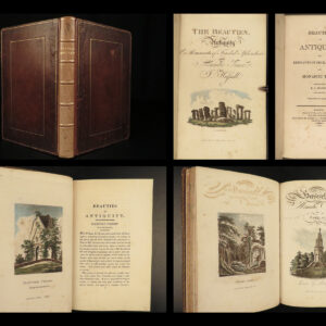 1807 Beauties of Antiquity England CASTLES & Abbeys Wales Stonehenge Britain