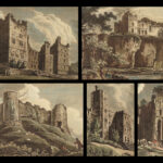 1807 Beauties of Antiquity England CASTLES & Abbeys Wales Stonehenge Britain