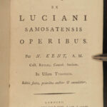 1778 Lucian of Samosata GREEK Satire Mythology Philosophy London Latin Classical