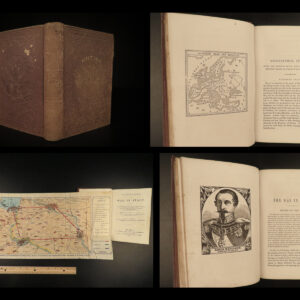 1859 1ed History of Franco-Austrian War ITALIAN Independence MAPS Napoleon III
