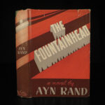 1943 1st ed Fountainhead by Ayn Rand Objectivism Dystopian Philosophy Fascism