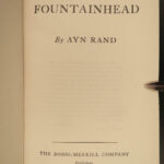 1943 1st ed Fountainhead by Ayn Rand Objectivism Dystopian Philosophy Fascism