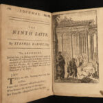 1702 Juvenal & Persius ENGLISH Satires Stoic Philosophy Rome DRYDEN Illustrated