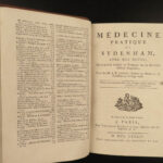 1784 English Medicine & Surgery of Thomas Sydenham Cures Smallpox Hysteria Letters