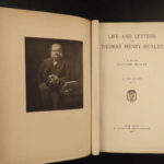 1901 Thomas Huxley Life & Letters Charles Darwin Biography Science Evolution