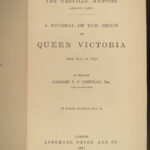 1885 Journal of Queen Victoria England Britain Portraits Greville Memoirs 3v SET