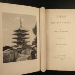 1902 1ed Japan & Her People Tokyo Kyoto Buddhist Temple COLOR Illustrated MAP