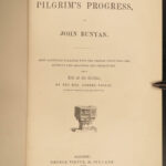 1850 Pilgrim’s Progress by John Bunyan Illustrated Puritan Decorative Binding