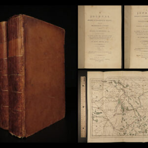 1793 French Revolution 1ed John Moore Journal of Paris Louis XIV + Color MAP 2v